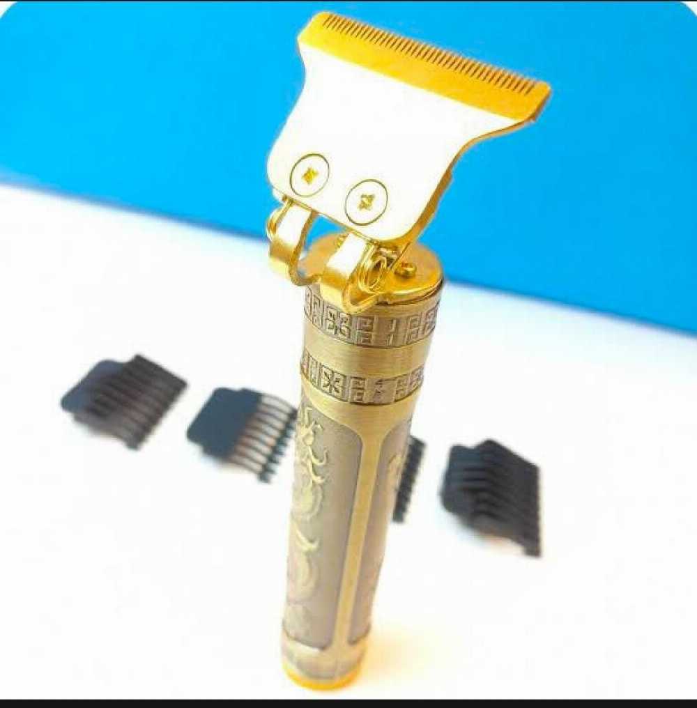 Metal Body Vintage T9 Trimmer & Hair Clipper for Men | USB Rechargeable Professional Hair Cutting Machine | Precision Beard & Hair Grooming Tool