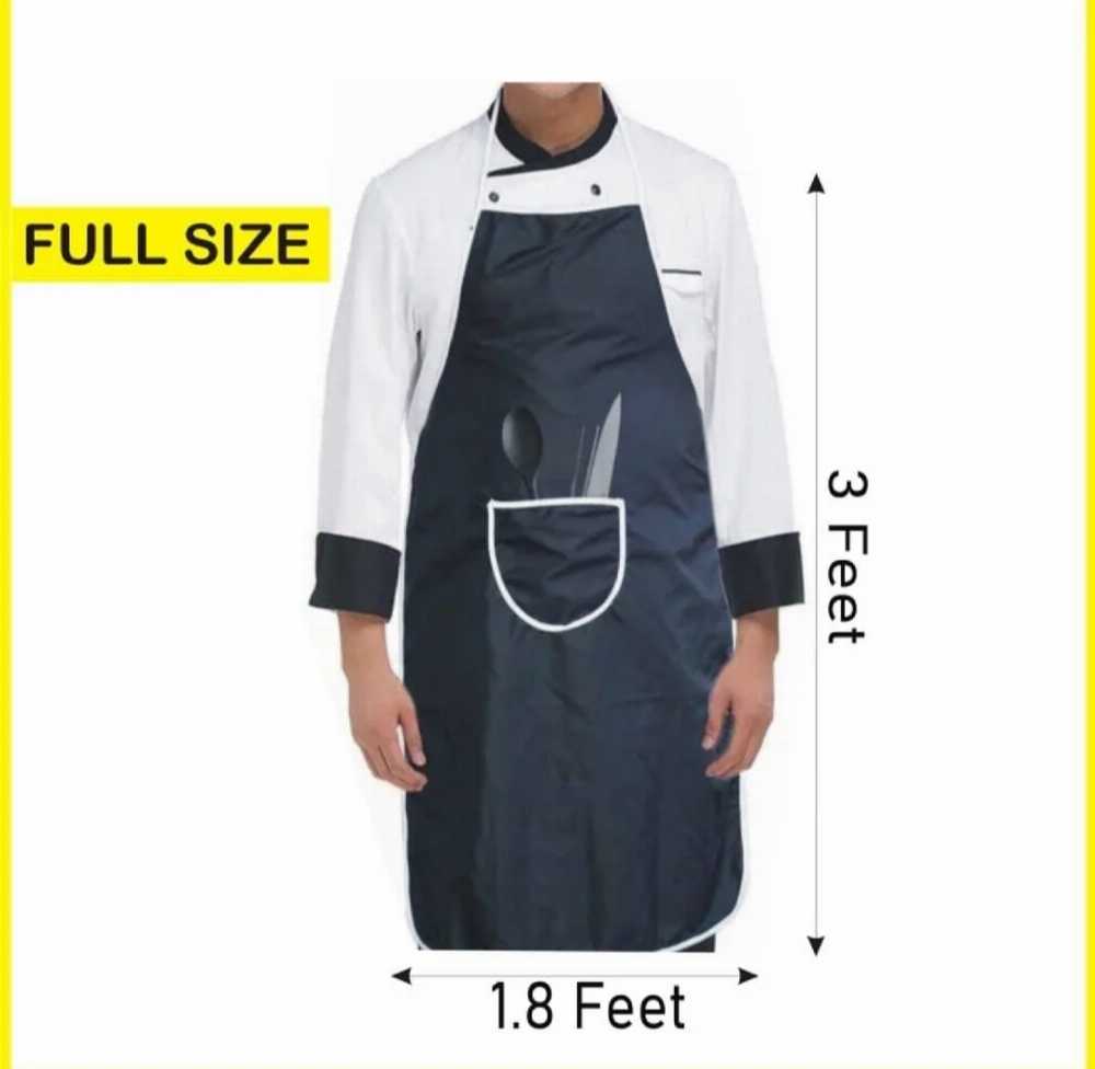 Kitchen Apron Parachute with Pocket Water & Oil Proof 