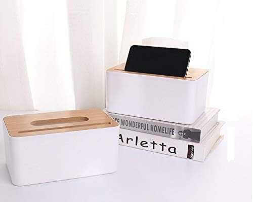 Wooden Tissue Box Cover – Rectangular Handcrafted Facial Tissue Holder