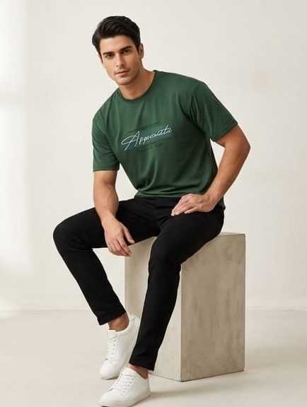 Imported Drop shoulder printed t shirt for Men/Boys