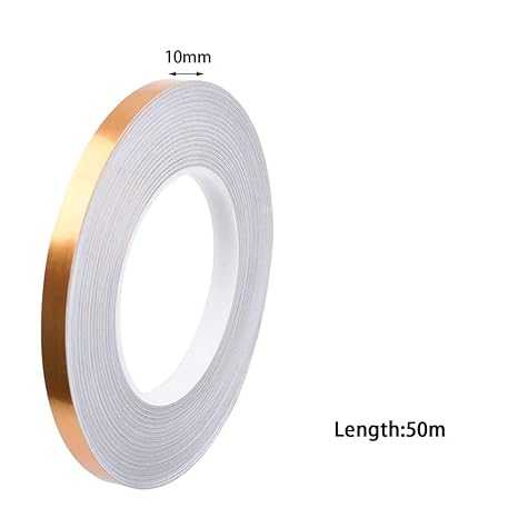 Self-Adhesive Golden Decoration Tape – Waterproof Metallic Wall & Floor Trim