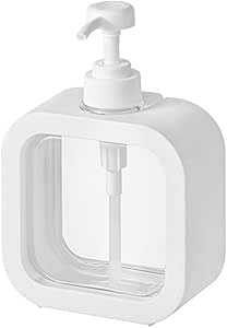 Portable Soap Dispenser Clear Dish Liquid Squeeze Bottle Mini Liquid Container Travel Manual Hand Sanitizer Soap Bottle Perfect for Kitchen, Bathroom, Hand Wash, Hotel 500ml