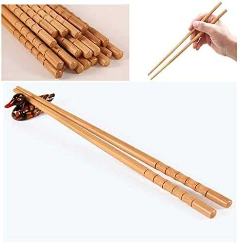 Pack of 10 Pairs Reusable Chopsticks – Non-Slip Premium Sushi Sticks