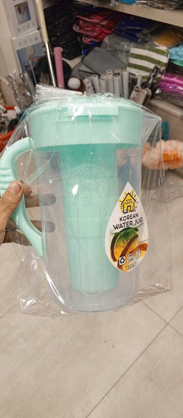 Premium 2.8 Liter Water Jug & 6 Glasses – Unbreakable Plastic Set
