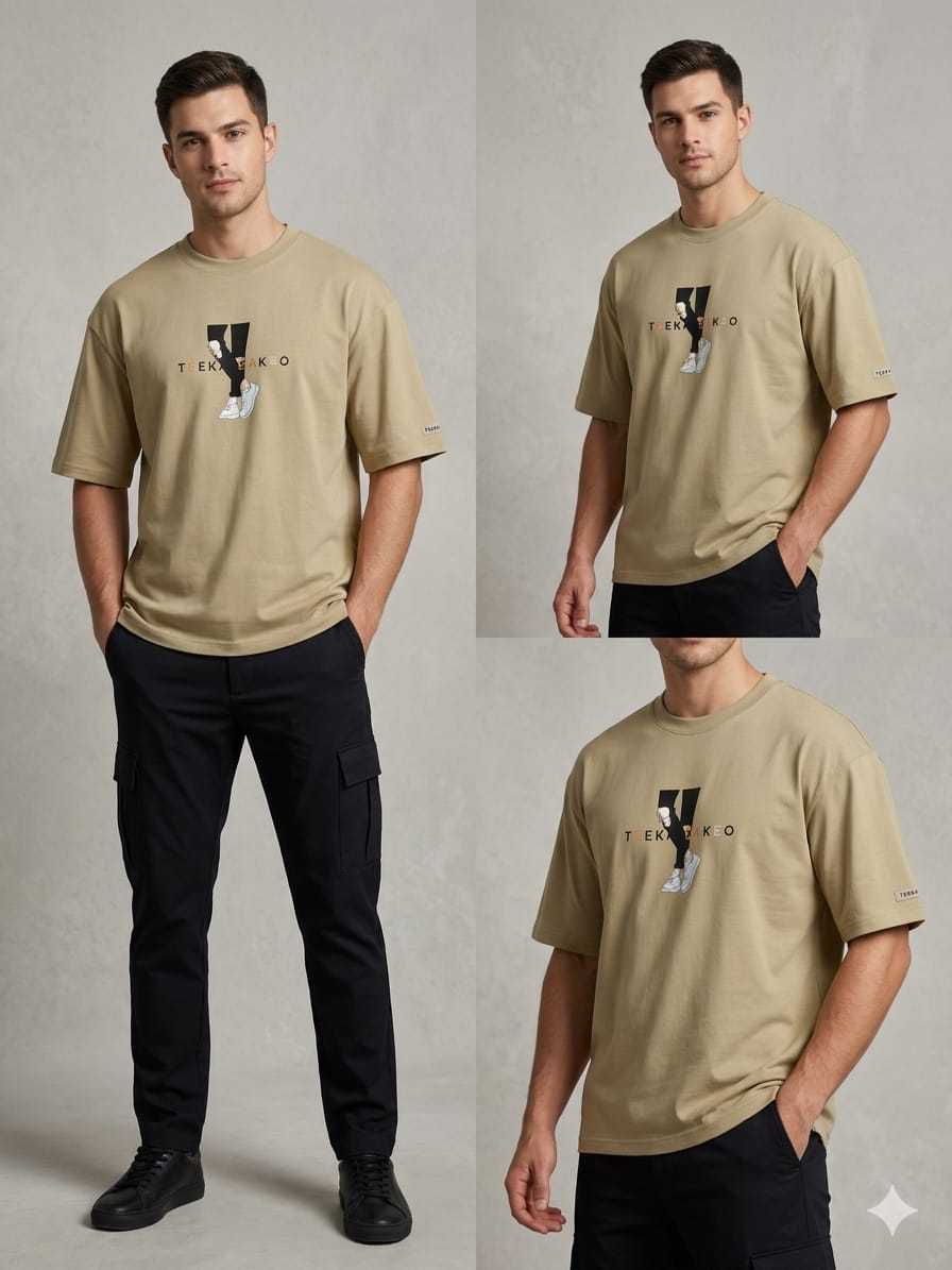 Imported Drop shoulder printed t shirt for Men/Boys
