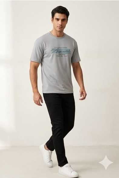 Imported Drop shoulder printed t shirt for Men/Boys