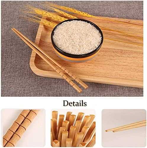 Pack of 10 Pairs Reusable Chopsticks – Non-Slip Premium Sushi Sticks