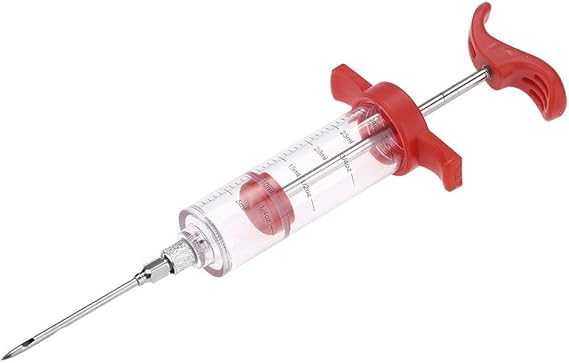 Stainless Steel Meat Injector – BBQ Marinade & Flavor Seasoning Needle