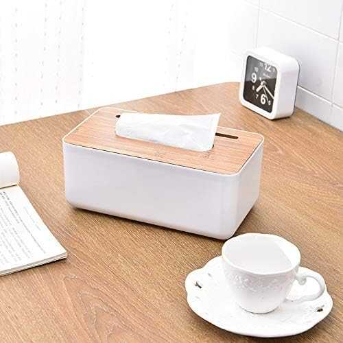Wooden Tissue Box Cover – Rectangular Handcrafted Facial Tissue Holder