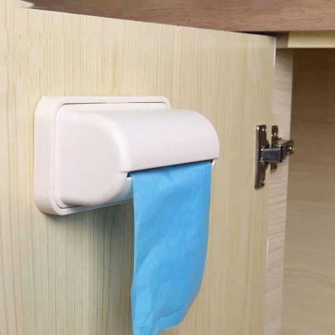 Wall-Mounted Garbage Bag Storage Box – Adhesive Kitchen Bag Dispenser