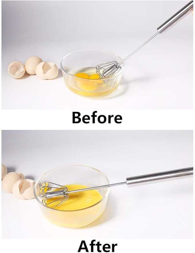 Manual Egg Beater – Stainless Steel Hand Whisker for Kitchen & Coffee