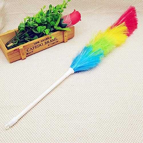 Rainbow Microfiber Duster – Static Charge Dust Remover for Home & Car