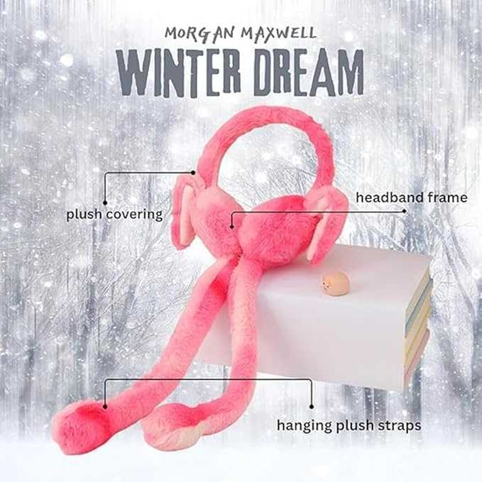 Cute Rabbit Earmuffs for Girls – Soft Plush Winter Ear Warmers