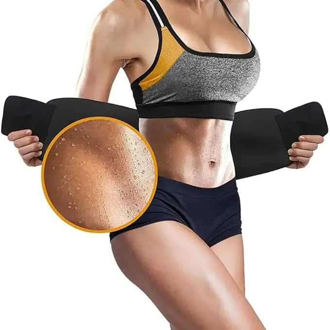 Premium Sweat Belt – Adjustable Waist Trimmer for Men & Women
