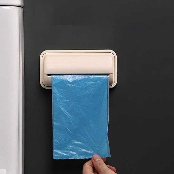 Wall-Mounted Garbage Bag Storage Box – Adhesive Kitchen Bag Dispenser