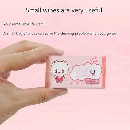 Mini Wet Wipes (8 Packets) – 64 Pieces Portable Pocket-Sized Wipes Set