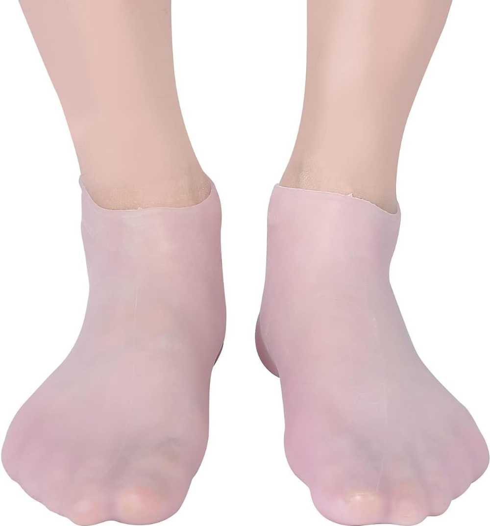 Moisturizing Spa Gel Socks – Silicone Lined Therapy for Cracked Heels