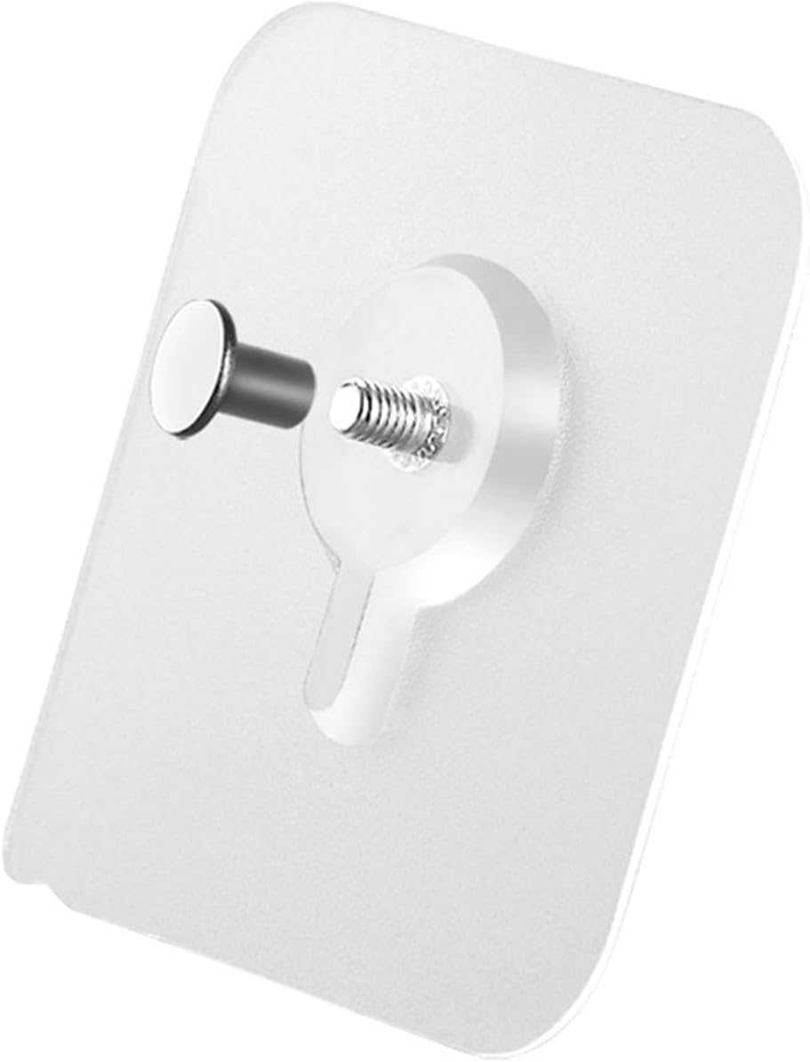 Punch-Free Screw Hooks (Pack of 10) – Self-Adhesive Wall Mount Stickers