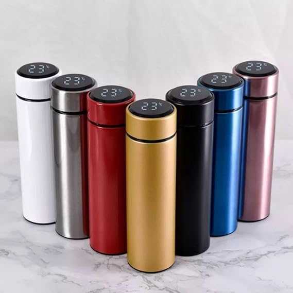 500ml Smart Water Bottle – LED Temperature Display Stainless Steel Flask