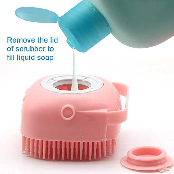 Silicone Bath Brush – Soft Exfoliating Body Scrubber (Box Packed)