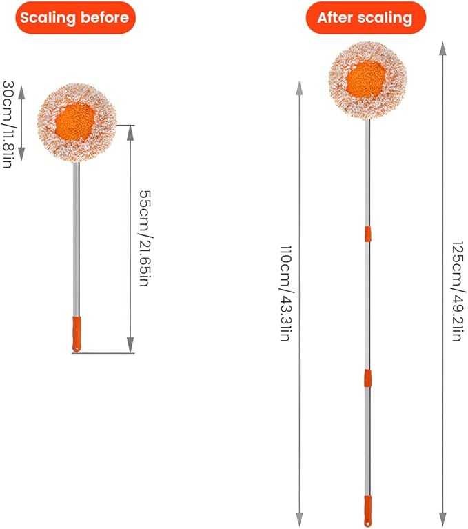 Sunflower Rotatable Mop – 360° Round Microfiber Cleaning Brush