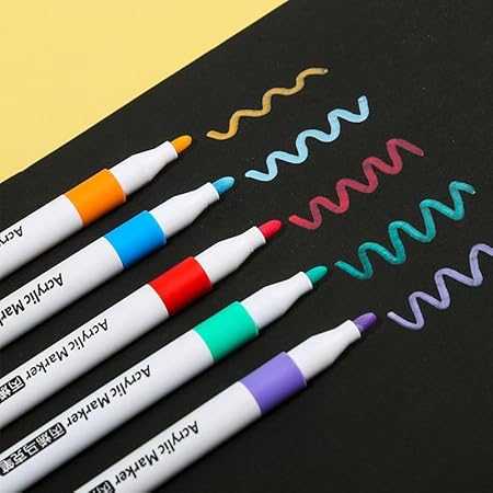 12 Colors Acrylic Marker Pens – Multi-Surface Waterproof Art Markers