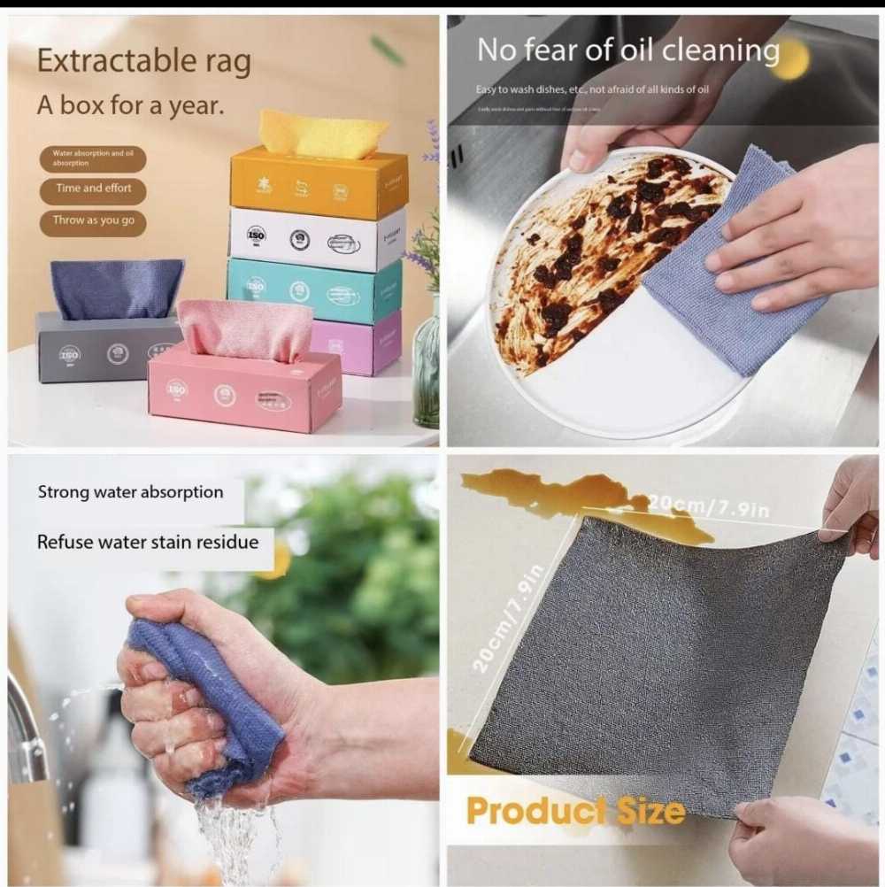 Microfiber Cleaning Wipes – Pack of 20 Ultra-Soft Lint-Free Cloths