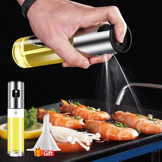 100ML Oil Spray Bottle – Professional Glass Dispenser for Kitchen & BBQ