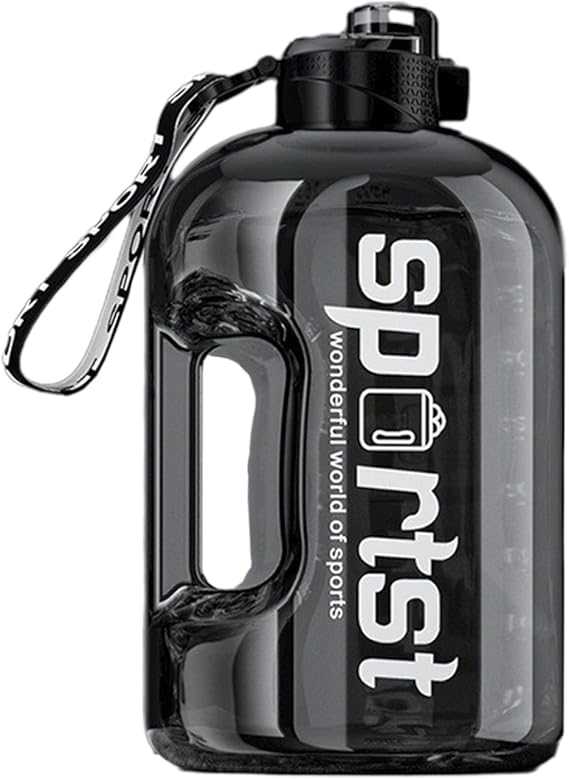 Happy Sporty 2000ML Water Bottle – Motivational 2L Bottle with Time Marker