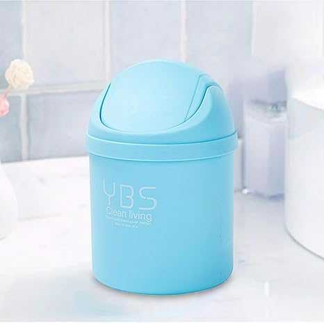 Mini Desktop Dustbin – Small Pop-Up Trash Can for Office & Study Table