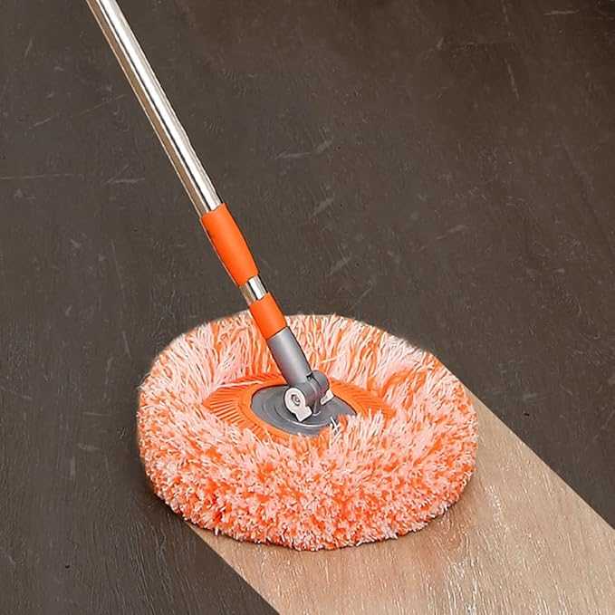 Sunflower Rotatable Mop – 360° Round Microfiber Cleaning Brush