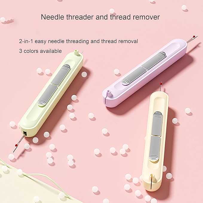 2-in-1 Needle Threader & Seam Ripper – Dual Head Sewing Tool for Seniors
