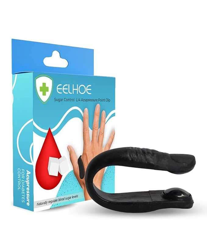 Acupressure Sugar Control Clip – Natural LI4 Point Massage Tool