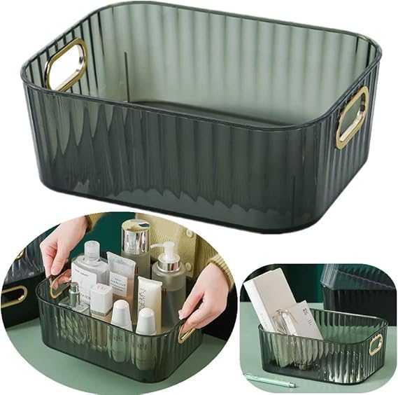 Royal Multi-Purpose Organizer – Crystal Clear Acrylic Desktop Basket