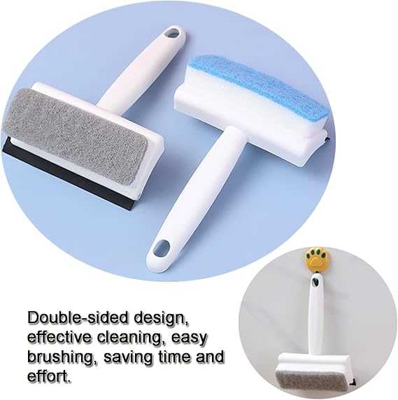 2-In-1 Glass Cleaning Brush & Wiper – Multipurpose Scrubber for Windows & Mirrors