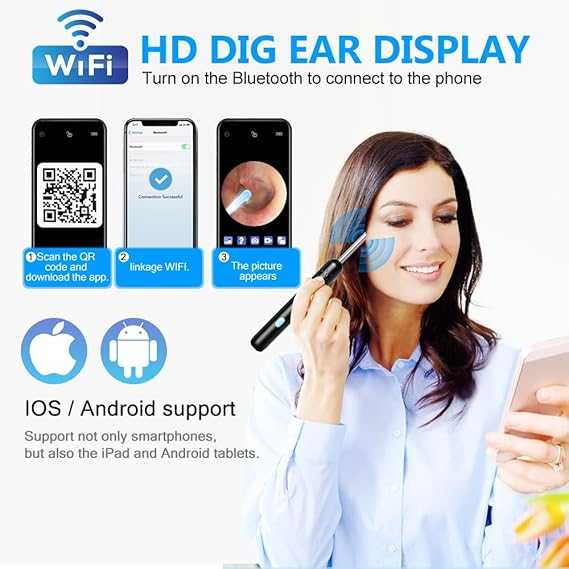 Smart Visual Ear Cleaner – HD Camera Ear Wax Removal Tool with LED Light