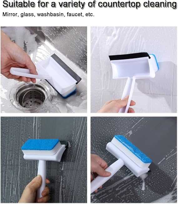 2-In-1 Glass Cleaning Brush & Wiper – Multipurpose Scrubber for Windows & Mirrors