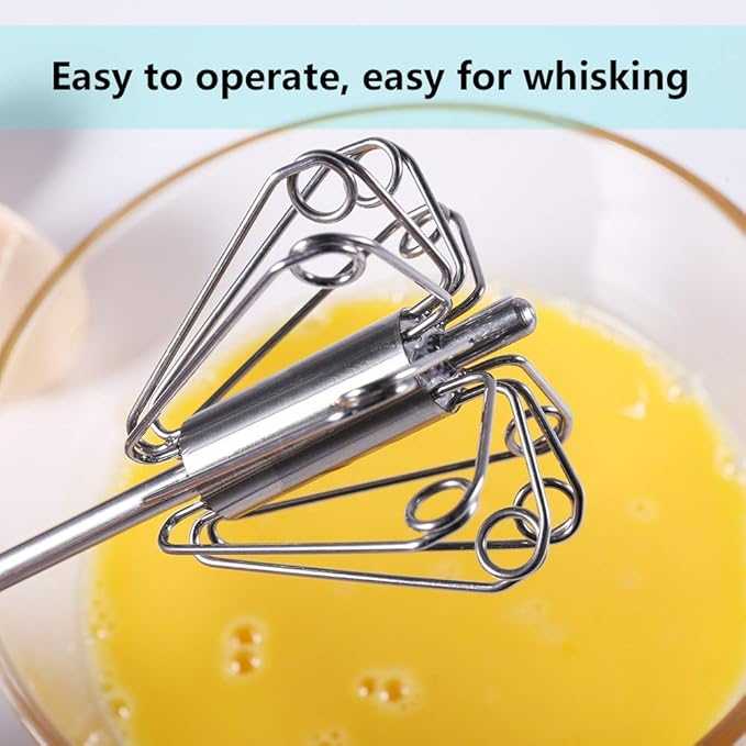 Manual Egg Beater – Stainless Steel Hand Whisker for Kitchen & Coffee