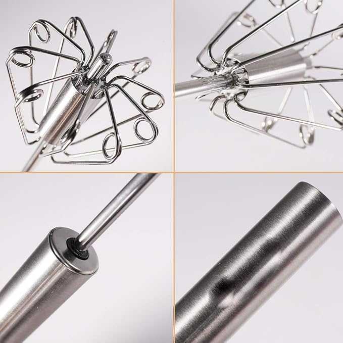 Manual Egg Beater – Stainless Steel Hand Whisker for Kitchen & Coffee