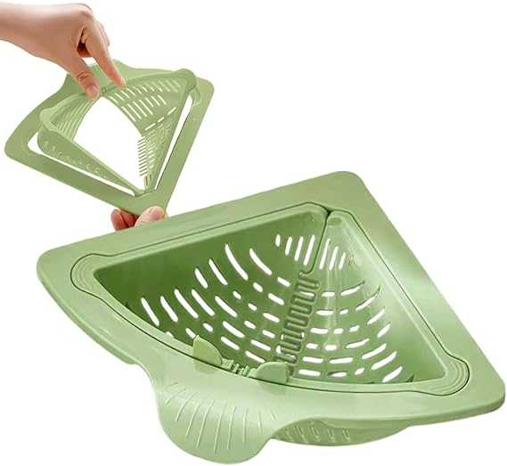 Magnetic Corner Sink Drain Basket – Space-Saving Kitchen Scrap Filter