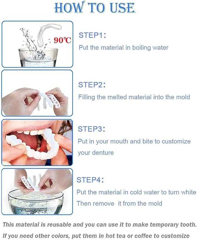 Snap On Smile Veneers Instant Teeth Cover – Temporary Cosmetic Fake Teeth