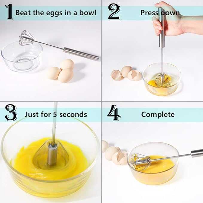 Manual Egg Beater – Stainless Steel Hand Whisker for Kitchen & Coffee