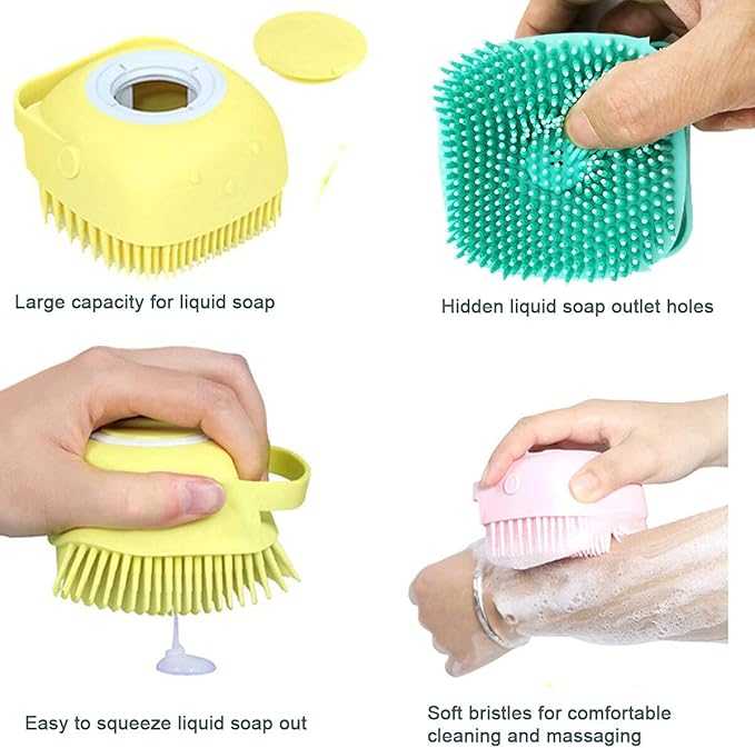 Silicone Bath Brush – Soft Exfoliating Body Scrubber (Box Packed)