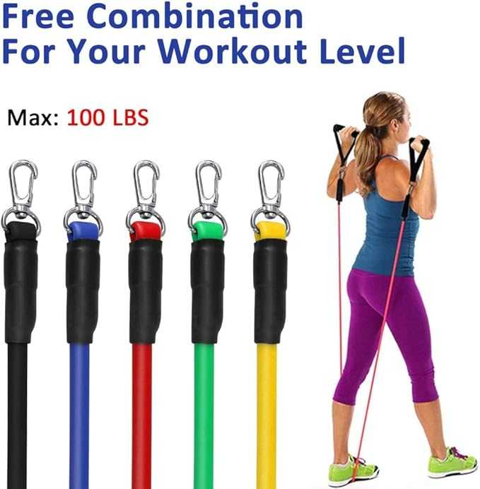 11pcs Resistance Band Set – Professional Gym Workout Tubes with Handles