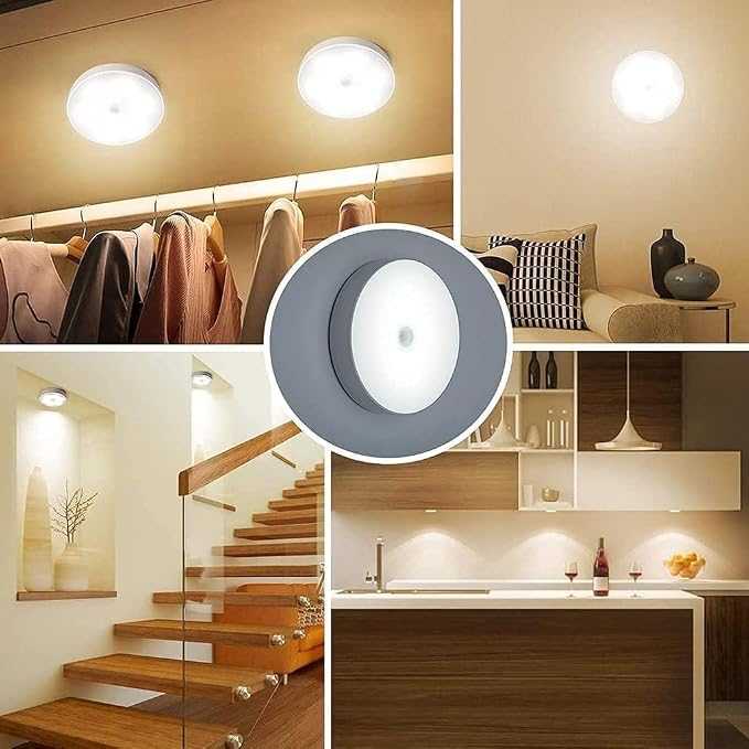 Motion Sensor Light for Home  with USB Charging Wireless Self Adhesive LED Body