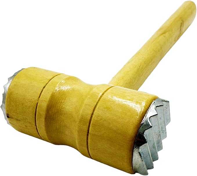 Wooden Meat Hammer – Double-Sided Professional Meat Tenderizer Mallet