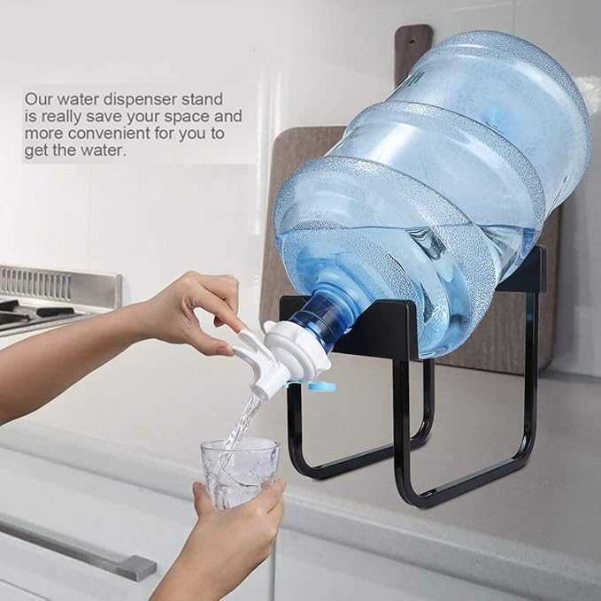 METAL STAND 19L WATER BOTTLE WITH WATER TAP With NOZZLE