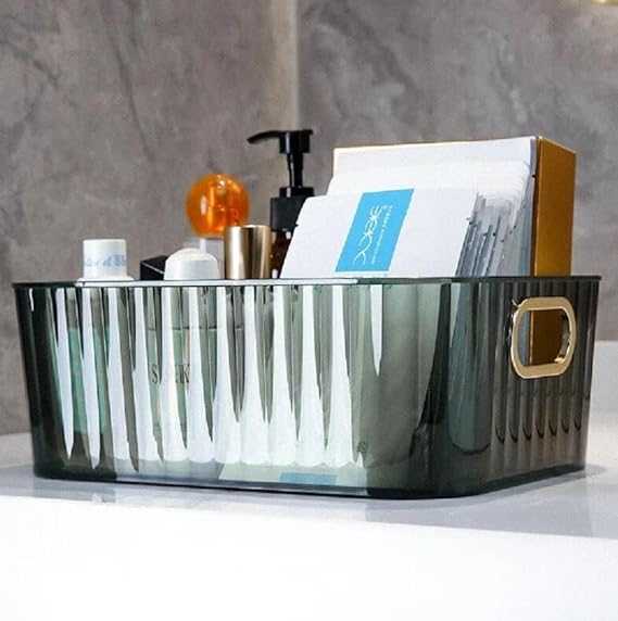 Royal Multi-Purpose Organizer – Crystal Clear Acrylic Desktop Basket