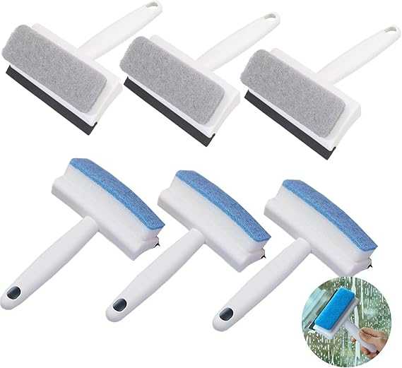 2-In-1 Glass Cleaning Brush & Wiper – Multipurpose Scrubber for Windows & Mirrors