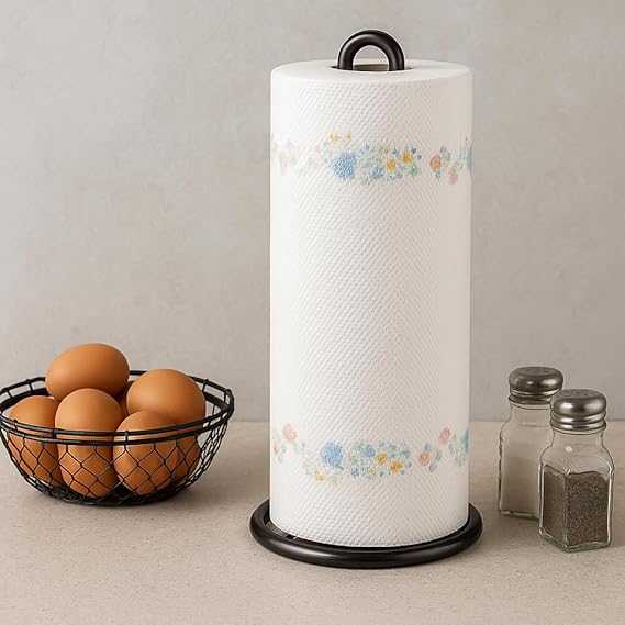 Metal Tissue Roll Stand – Heavy Duty Vertical Paper Towel Holder